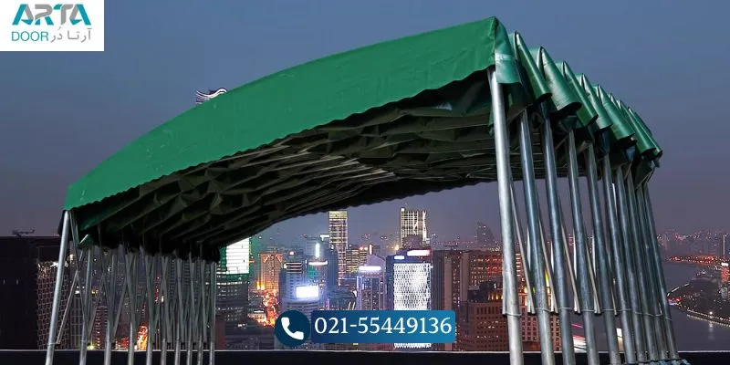 سقف پارکینگ متحرک برقی