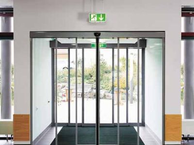 درب اتوماتیک اسلایدینگ شیشه ای
