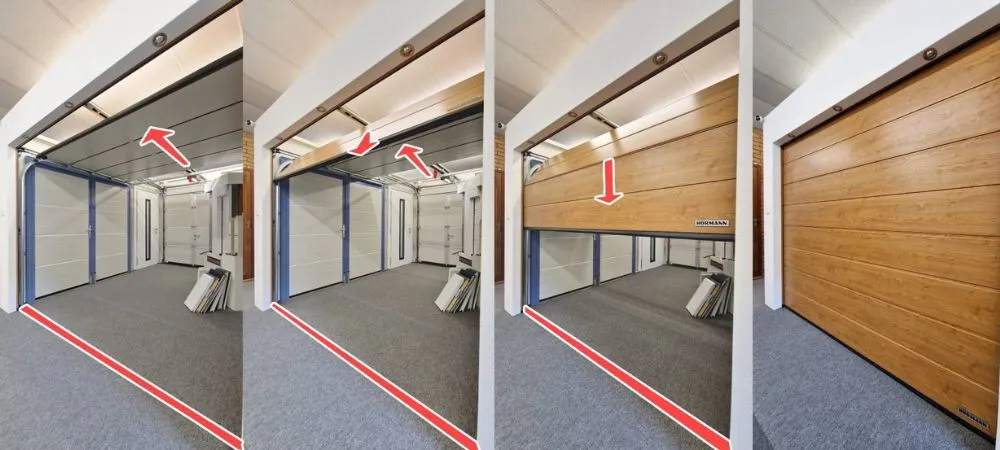 درب بالارونده زیر سقفی